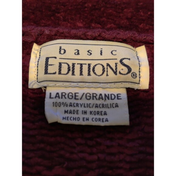 Basic Editions Womens Striped Long Sleeve‎ Sweater Acrylic Roll Neck Size Large - Picture 5 of 10